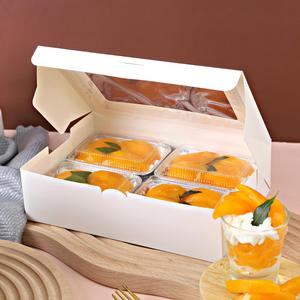 Boîtes d'avion blanches de qualité standard 20/40 pieds, 15x22x6,2 cm, en papier couché, matériaux recyclés pour cadeaux de boulangerie, plats à emporter, expédiées - Product Image 3