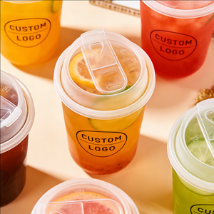 Vasos de Plástico Desechables de Pared Simple de 90 mm y 200 ml con Tapas y Pajitas para Eventos, Opciones de Impresión UV Personalizada y Logotipo - Product Image 4