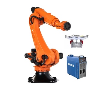 Robot industriel à 6 axes KR500 Fortec, bras articulé robuste pour la palettisation automatique, la manutention de boîtes sur rail, charge utile de 240 kg, moteur - Product Image 1