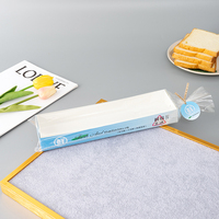 Plateau à pain long en carton blanc de qualité alimentaire avec logo personnalisé, jetable, pour hot-dogs, sandwichs, baguettes, emballage de boulangerie avec sac OPP