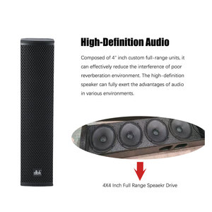 Système de haut-parleurs DBK DJ, 4x4 pouces, colonne de sonorisation avec caisson de basses actif de 15 pouces, DSP, système de sonorisation PA pour salle de réunion, fête, club - Product Image 4
