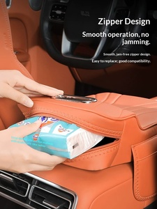 Haval H9 2024 2025 – Housse de protection en cuir PU pour accoudoir de voiture, sac de rangement, kit intérieur automobile, <span class=keywords><strong>console</strong></span> centrale - Product Image 5