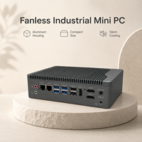 PC embarqué sans ventilateur Intel N97, double LAN Gigabit, WiFi, extension 4G, ordinateur industriel avec SSD MSATA, Windows, Linux pour système IoT