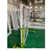 Perfil de PVC fijo personalizado de alta calidad, ventanas de inclinación y giro, opción de bajo precio para uso doméstico
