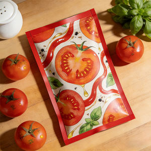 Bolsa <span class=keywords><strong>de</strong></span> Mylar Mate Impresa con Logotipo Personalizado, Sellada por Tres Lados, para Pescado y <span class=keywords><strong>Mariscos</strong></span> Congelados - Product Image 2