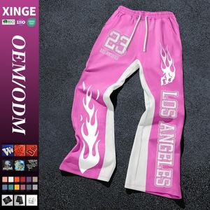 Pantalones Deportivos de Hombre de Alta Calidad al Por Mayor, Pantalones Deportivos Anchos con Estampado Gráfico Digital Personalizado - Product Image 1