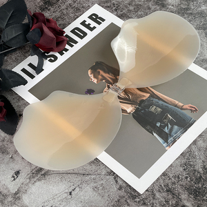 YEEFAIRY Silicone Crossdresser Borst Strapless Bandeau Voor Transvrouwen Tube Top Kunstmatig Breast Met Elastische Aanpasbare Riem Katoen gevuld Transgender en Cosplay (B-cup, Maat L, Getint