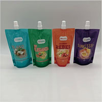 Pochettes souples personnalisées avec bec verseur pour boissons, 250 ml, 100 ml, 200 ml, 300 ml, 500 ml, 1000 ml – Sachets souples à bec verseur pour jus, cocktails et liquides