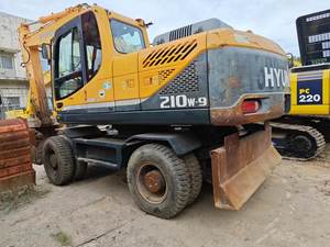 Excavadora de Ruedas Hyundai 210w-9 de Segunda Mano, Modelo 2021, Original de Corea, 21 Toneladas, con Motor y Bomba, 0-2000 Horas - Product Image 3