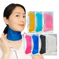 Masque pour le cou en cristal multi-couleurs à base de collagène végétal, d'acide hyaluronique et de Centella, hydratant, éclaircissant et lissant, végétalien, marque privée OEM
