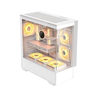 Boîtier d'ordinateur compact ATX Mid-Tower pour jeux avec vue latérale complète