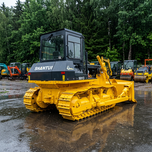 Bulldozer Shantui SD13 d'occasion, tracteur à chenilles de taille moyenne, équipement de construction chinois, moteur diesel, pompe à moteur à changement de vitesse - Product Image 1