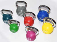 Kettlebell en fonte massif enduit de PU BLD, poignée antidérapante, anti-rayures, écologique, durable, portable, réglable pour l'entraînement du corps entier