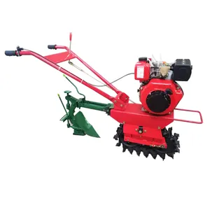 Mini wheel plough manual field cultivator agricultural machinery planter and fertilizer applicator