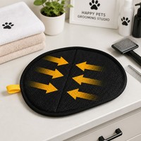 Gants de toilettage pour chats et chiens - Élimination des poils et démêlage - Outils de massage et de nettoyage pour animaux de compagnie en polyester
