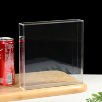 Boîte de présentation personnalisable pour herbes et produits secs, carrée, transparente, en plastique PS, épaissie, qualité alimentaire, pour emballage cadeau