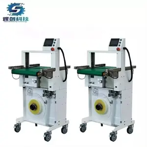 Printing Industry Automatic Paper Belt/Tape Plastic OPP Tape Film Banding Packing Machine With Automatic Feed