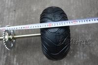 DIY Quatre roues GO KART KARTING ATV UTV Buggy Disque de frein Rotor Pignon 71CM Essieu arrière avec pneus de 6 pouces