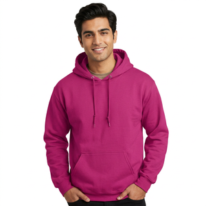 Sudadera con Capucha Clásica para Hombre, Transpirable, Sostenible, Mezcla de Algodón Grueso, Varios Colores, Cordón Ajustable Bordado en 3D - Product Image 1