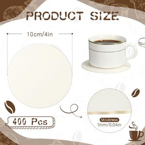 Sous-verres ronds en ardoise jetables personnalisés 5 étoiles de qualité supérieure pour hôtels, avec logo personnalisé, parfumés, en carton moderne - Product Image 2