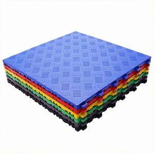 Baldosas de Plástico Encajables Modernas Click PP de 18 mm, Paneles de Suelo Impermeables para Garaje, Taller Interior - Product Image 1