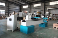 Tour à bois CNC automatique pour la fabrication de bâtons de baseball, machine de tournage CNC à 4 axes avec alimentation automatique et deux lames