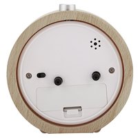Horloge de bureau décorative circulaire en bois et quartz avec design traditionnel et fonction de répétition à prix compétitif