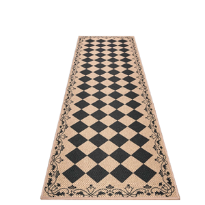 <span class=keywords><strong>Tapis</strong></span> de couloir <span class=keywords><strong>long</strong></span> noir Cekene 80 x 200 cm en jute antidérapant lavable motif losanges bohème pour <span class=keywords><strong>entrée</strong></span> intérieure - Product Image 1