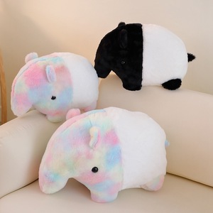 ตุ๊กตาสมเสร็จสีรุ้งสุดนุ่มมากสีดำสีขาวสีสันสดใสยัดไส้สมเสร็จของเล่นตุ๊กตาสมเสร็จ - Product Image 5