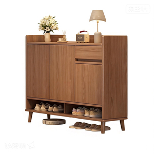 <span class=keywords><strong>Meuble</strong></span> <span class=keywords><strong>à</strong></span> chaussures en bois moderne et durable 2026, portable, 4 étagères réglables, <span class=keywords><strong>design</strong></span> peu encombrant <span class=keywords><strong>pour</strong></span> l'<span class=keywords><strong>entrée</strong></span> de la maison et l'extérieur - Product Image 2