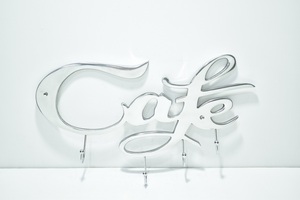 Wall Mounted Metal Cafe Hook <b>Rack</b> for Mugs & Towels Kitchen Storage & Home Decor Organizer Available at Wholesale Price - Product Image 2