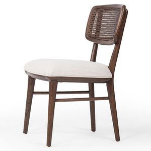 Natural Wood Cane Back <b>Dining</b> <b>Chair</b> Solid Oak Frame Handwoven Rattan Backrest Modern Farmhouse Restaurant Kitchen Seating - Product Image 6