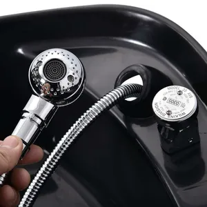 Chaise de lavage portable en cuir PU Juming 2025 avec bac en plastique ABS, équipement de salon commercial étanche – Grande Vente - Product Image 3
