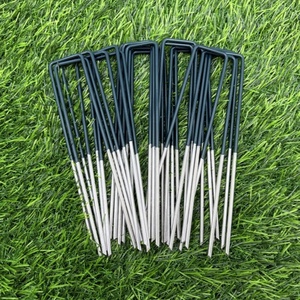 Agrafes de jardinage galvanisées en forme de U pour agrafes de paysage en plastique <span class=keywords><strong>anti</strong></span>-UV - Product Image 3
