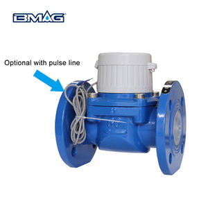 Ip68 R80 R160 R200 DN40-DN300 có thể tháo rời dễ uốn gang woltman thủy lợi dòng tuabin thông minh đồng hồ nước với dòng xung - Product Image 3