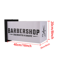 OEM ODM salon de coiffure publicité boîte à lumière panneau d'affichage rectangulaire acrylique signe Led Lightbox cadre de signalisation panneau extérieur