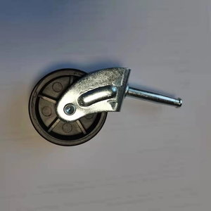 Raccords de meubles en bois noir de 1.5 pouces avec <span class=keywords><strong>roulettes</strong></span> à plaque fixe en PP - Product Image 3