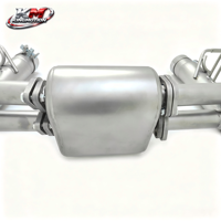 Échappement arrière à soupapes KM haute performance en acier inoxydable 304 pour Ferrari F8 Tributo Spider 3.9T V8, finition sablée, télécommande