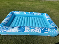 Planche flottante gonflable sur mesure en PVC de grande taille pour jeux aquatiques en piscine, idéale pour la location commerciale