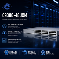 Nuevo Switch Empresarial Modular UPOE Multigigabit de 48 Puertos 2.5G/10G C9300-48UXM con Certificación ENERGY STAR