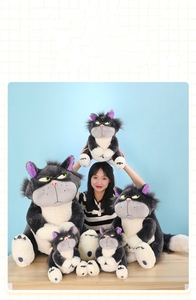 Animaux en peluche mignons multicolores de dessin animé personnalisé Lucifer Cat Plush Toy Doll <span class=keywords><strong>Cinderella</strong></span> Doll Mary Cat Figaro Gift - Product Image 6
