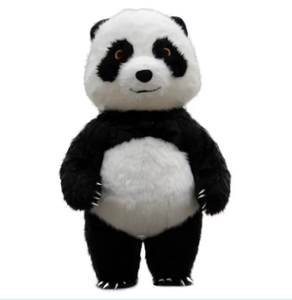Costume da Mascotte Panda, Costume da <span class=keywords><strong>Orso</strong></span> Polare per Feste in Maschera, Costume Gonfiabile da Animale per Adulti per Halloween - Product Image 1
