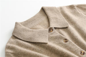 Fashion Women's 100% Pure Cashmere <strong>Polo</strong> Collar Sweater Knitted <strong>Jumper</strong> Casual Wear <strong>Ladies</strong>' Luxury Basic Cashmere Top - Product Image 3