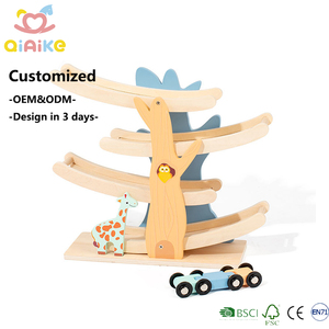 Montessori Race Track <strong>Wooden</strong> <strong>Car</strong> <strong>Ramp</strong> Racer <strong>Toy</strong> Tree Shape Multi Level Race Track Educational Learning <strong>Toy</strong> for Preschool Kids - Product Image 1