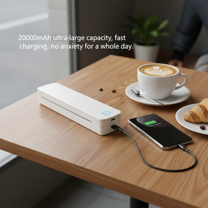 Impresora Térmica Portátil Mini A4 de 300DPI, 2600 mAh, 72 h de Autonomía, Inalámbrica, USB, BT, para Imprimir Documentos PDF, Word, <span class=keywords><strong>Excel</strong></span>, Mensajes y Fotos - Product Image 1