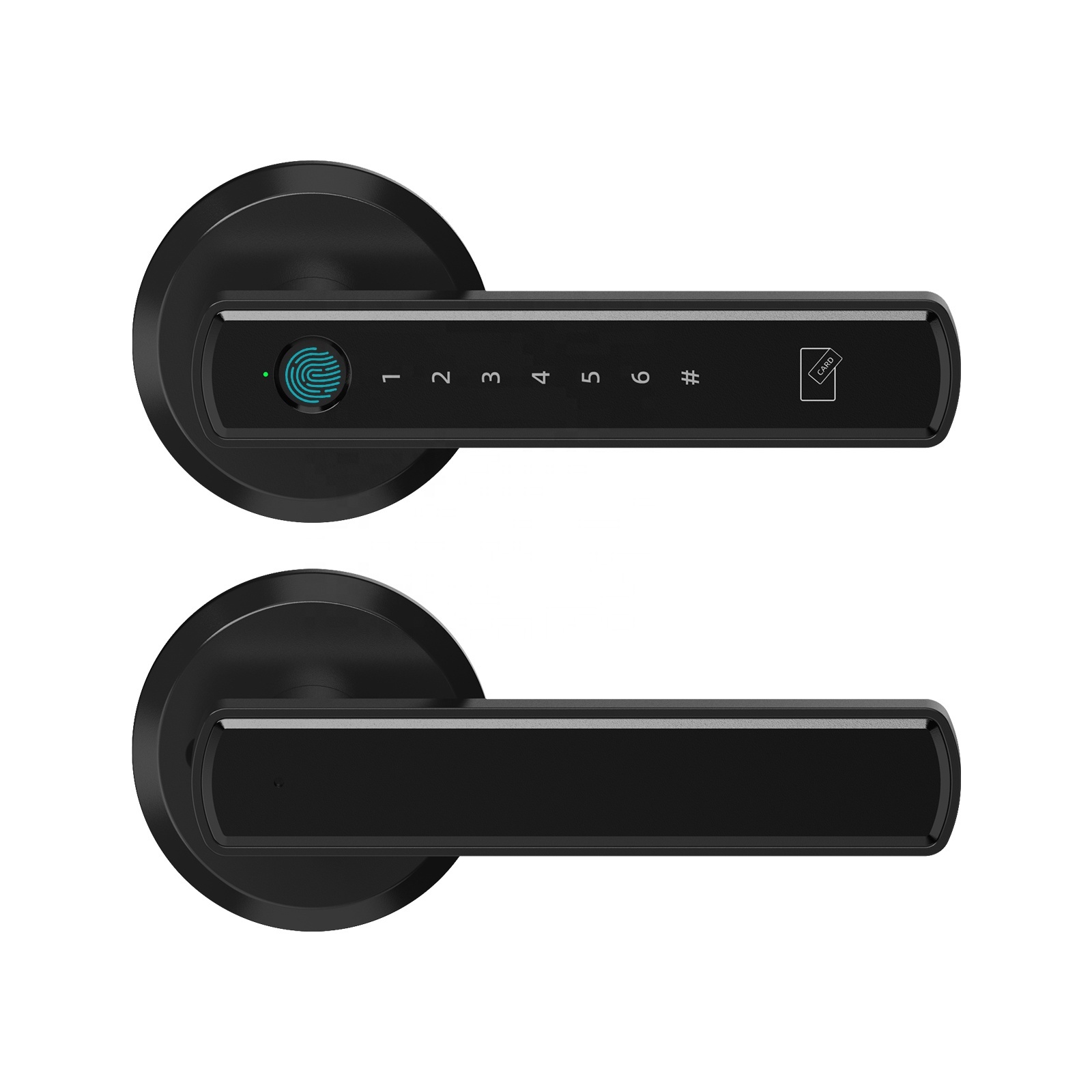 American Smart Door Lock Easy Installation Electronic Interior Fingerprint Replacement Smart Lock For Bedroom Wood Door