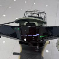 Moped électrique abordable de 450 W, batterie 48 V 20 Ah, autonomie de 50 km, pneus de 14 pouces, scooter électrique pour trajets urbains avec panier et phare LED