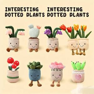 EZBABY Nuovo Design All'ingrosso Bambola di Peluche Lunga a Forma di Girasole Sorridente, Vaso Decorativo per la Casa, Giocattolo a Forma di Pianta, Carino, Divertente, Super Morbido - Product Image 4