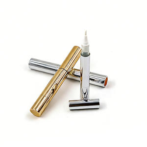 Emballages de rouge à lèvres de beauté 3ml 5ml, tubes ronds rose or dégradé vides avec pinceau et emballage - Product Image 3