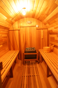 Sauna e vapore in legno di cedro all'aperto hanno combinato la stanza per la famiglia - Product Image 6